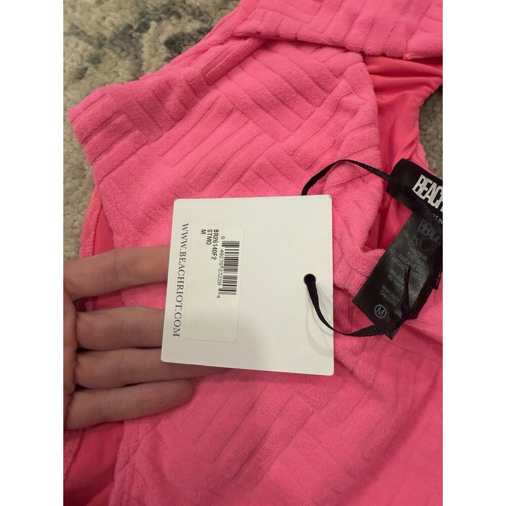 Beach Riot Celine Cutout One Piece Swimsuit strawberry moon size M NWT $158 - Picture 8 of 12